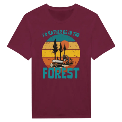 I'd Rather Be In The Forest, Chainsaw - T-shirt - Rather Be In Finland