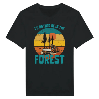 I'd Rather Be In The Forest, Chainsaw - T-shirt - Rather Be In Finland