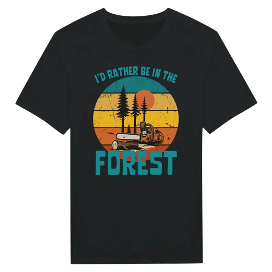 I'd Rather Be In The Forest, Chainsaw - T-shirt - Rather Be In Finland