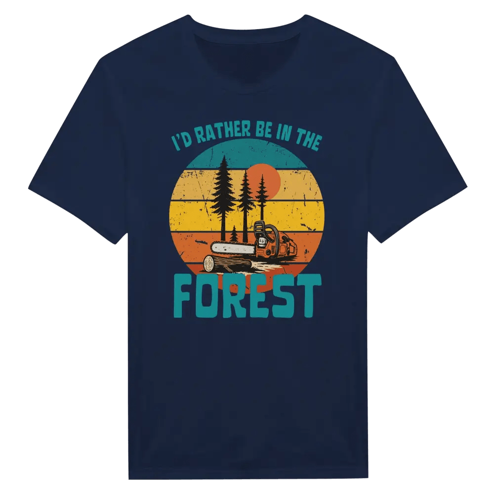 I'd Rather Be In The Forest, Chainsaw - T-shirt - Rather Be In Finland