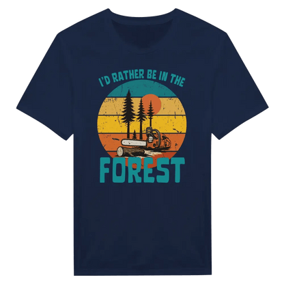 I'd Rather Be In The Forest, Chainsaw - T-shirt - Rather Be In Finland