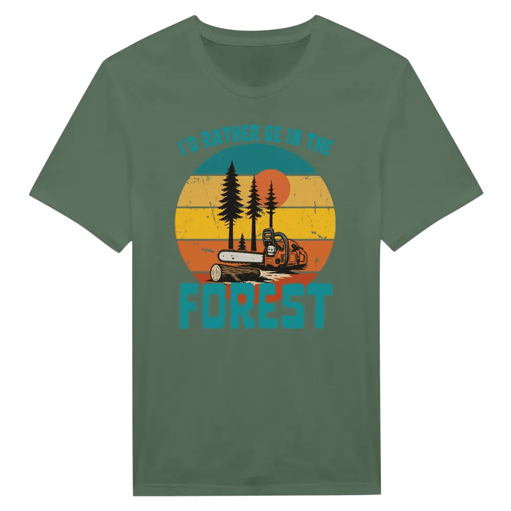 I'd Rather Be In The Forest, Chainsaw - T-shirt - Rather Be In Finland