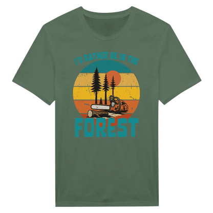 I'd Rather Be In The Forest, Chainsaw - T-shirt - Rather Be In Finland