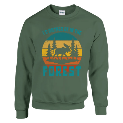 I'd Rather Be In The Forest Moose - Sweatshirt - Rather Be In Finland