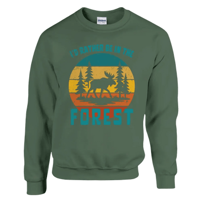 I'd Rather Be In The Forest Moose - Sweatshirt - Rather Be In Finland