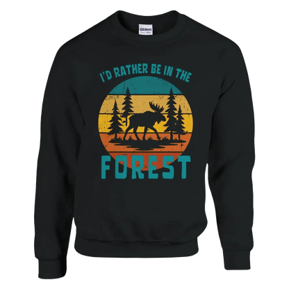 I'd Rather Be In The Forest Moose - Sweatshirt - Rather Be In Finland