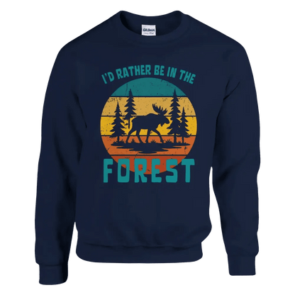 I'd Rather Be In The Forest Moose - Sweatshirt - Rather Be In Finland
