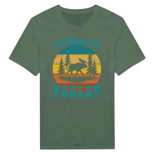 I'd Rather Be In The Forest Moose - T-shirt - Rather Be In Finland