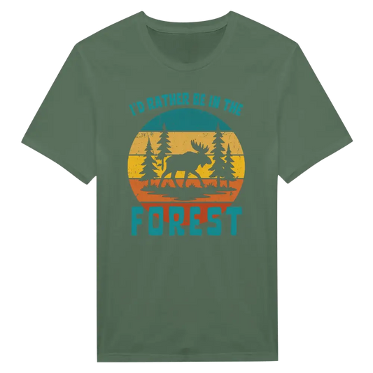 I'd Rather Be In The Forest Moose - T-shirt - Rather Be In Finland