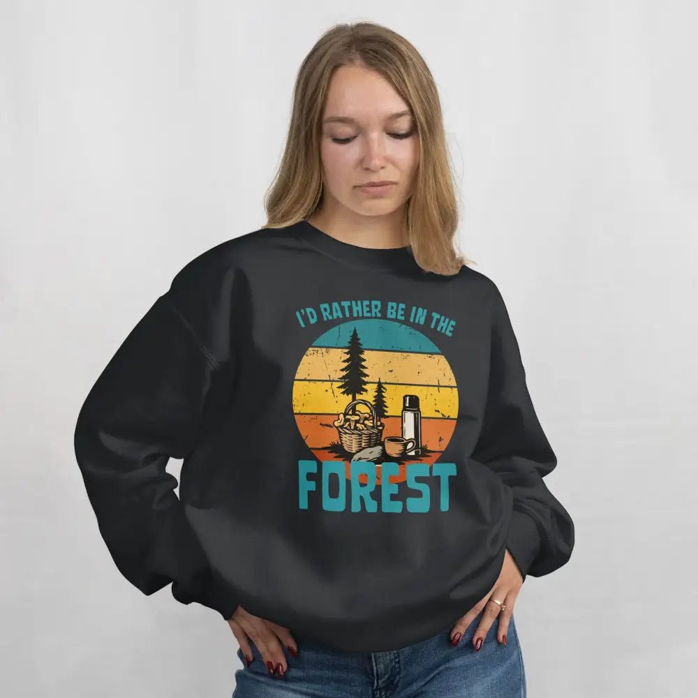 I'd Rather Be In The Forest, Mushrooms - Sweatshirt - Rather Be In Finland