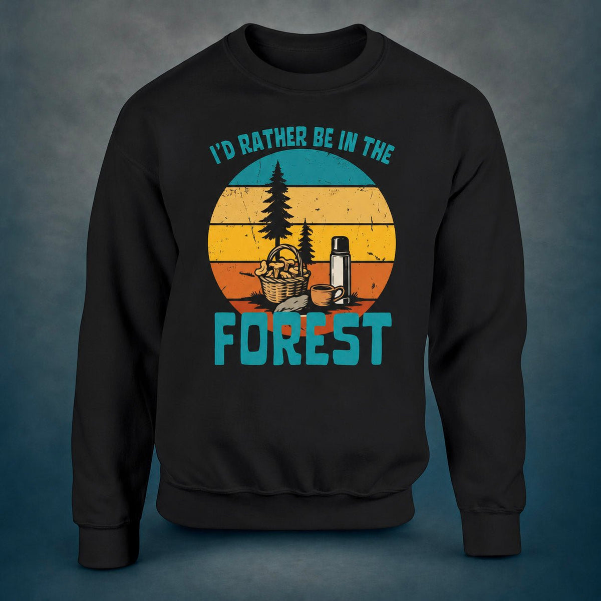 I'd Rather Be In The Forest, Mushrooms - Sweatshirt - Rather Be In Finland