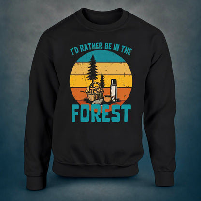 I'd Rather Be In The Forest, Mushrooms - Sweatshirt - Rather Be In Finland
