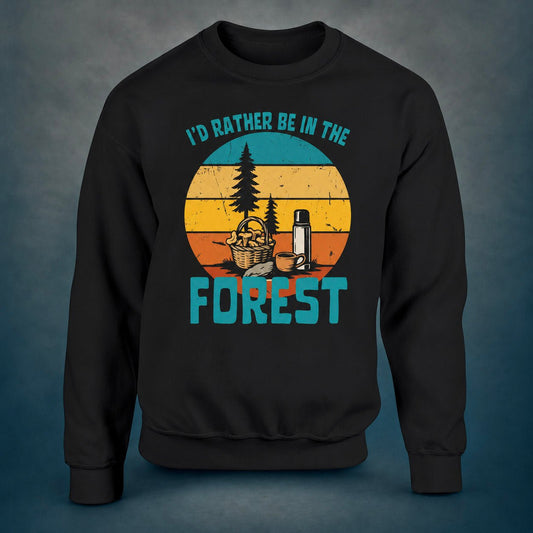 I'd Rather Be In The Forest, Mushrooms - Sweatshirt - Rather Be In Finland