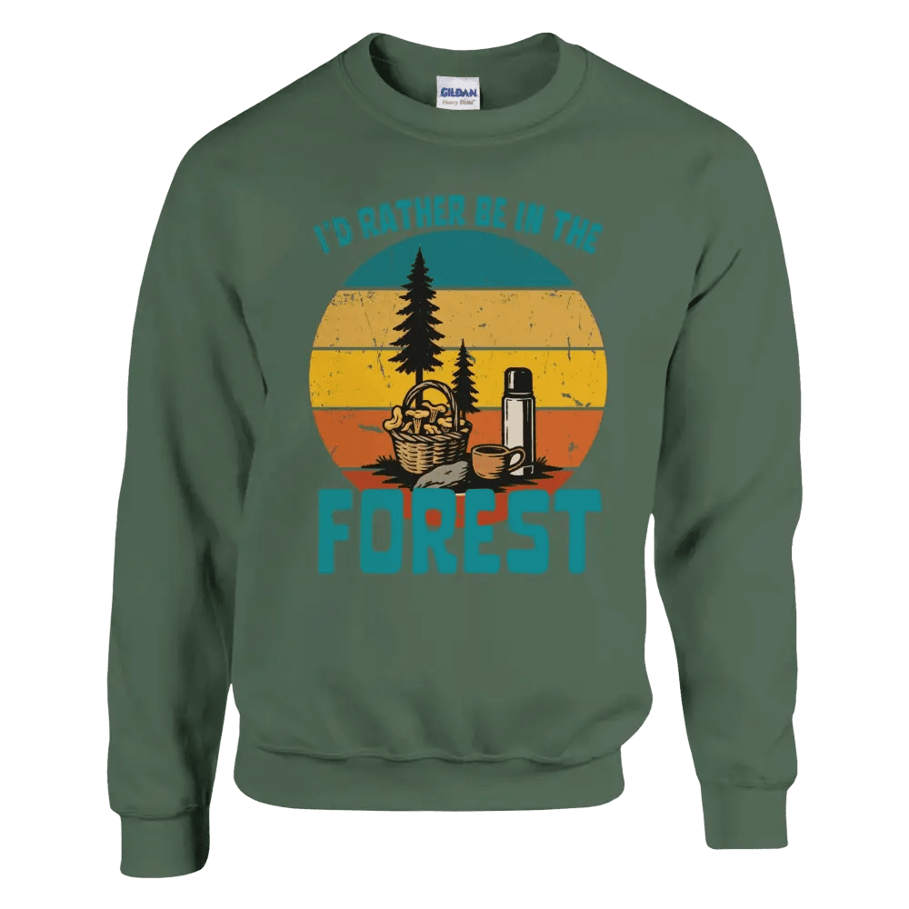 I'd Rather Be In The Forest, Mushrooms - Sweatshirt - Rather Be In Finland