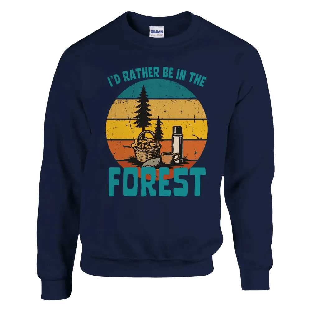I'd Rather Be In The Forest, Mushrooms - Sweatshirt - Rather Be In Finland