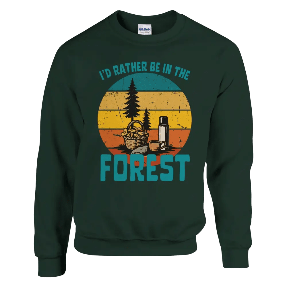I'd Rather Be In The Forest, Mushrooms - Sweatshirt - Rather Be In Finland