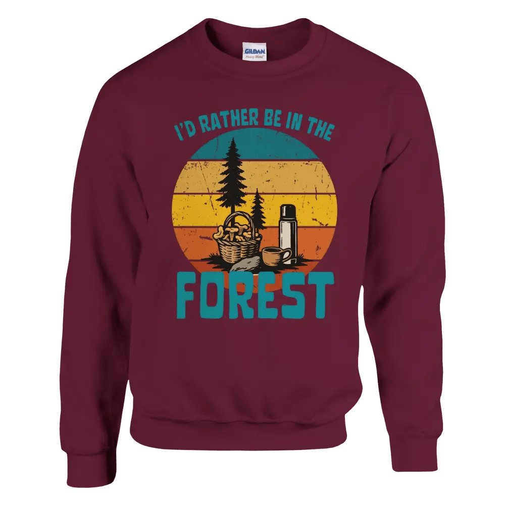 I'd Rather Be In The Forest, Mushrooms - Sweatshirt - Rather Be In Finland