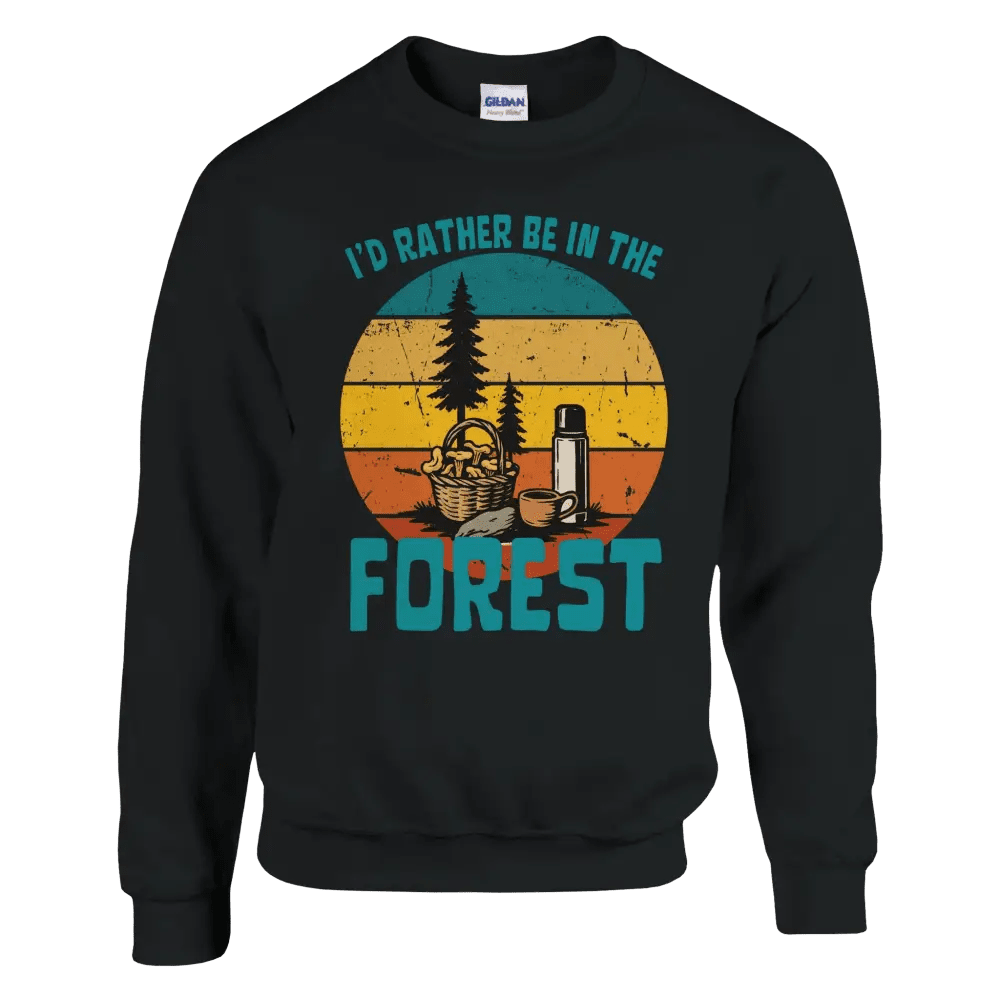 I'd Rather Be In The Forest, Mushrooms - Sweatshirt - Rather Be In Finland