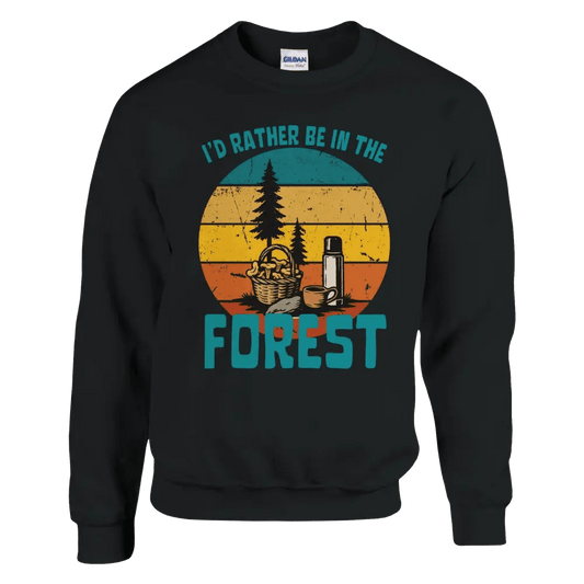 I'd Rather Be In The Forest, Mushrooms - Sweatshirt - Rather Be In Finland