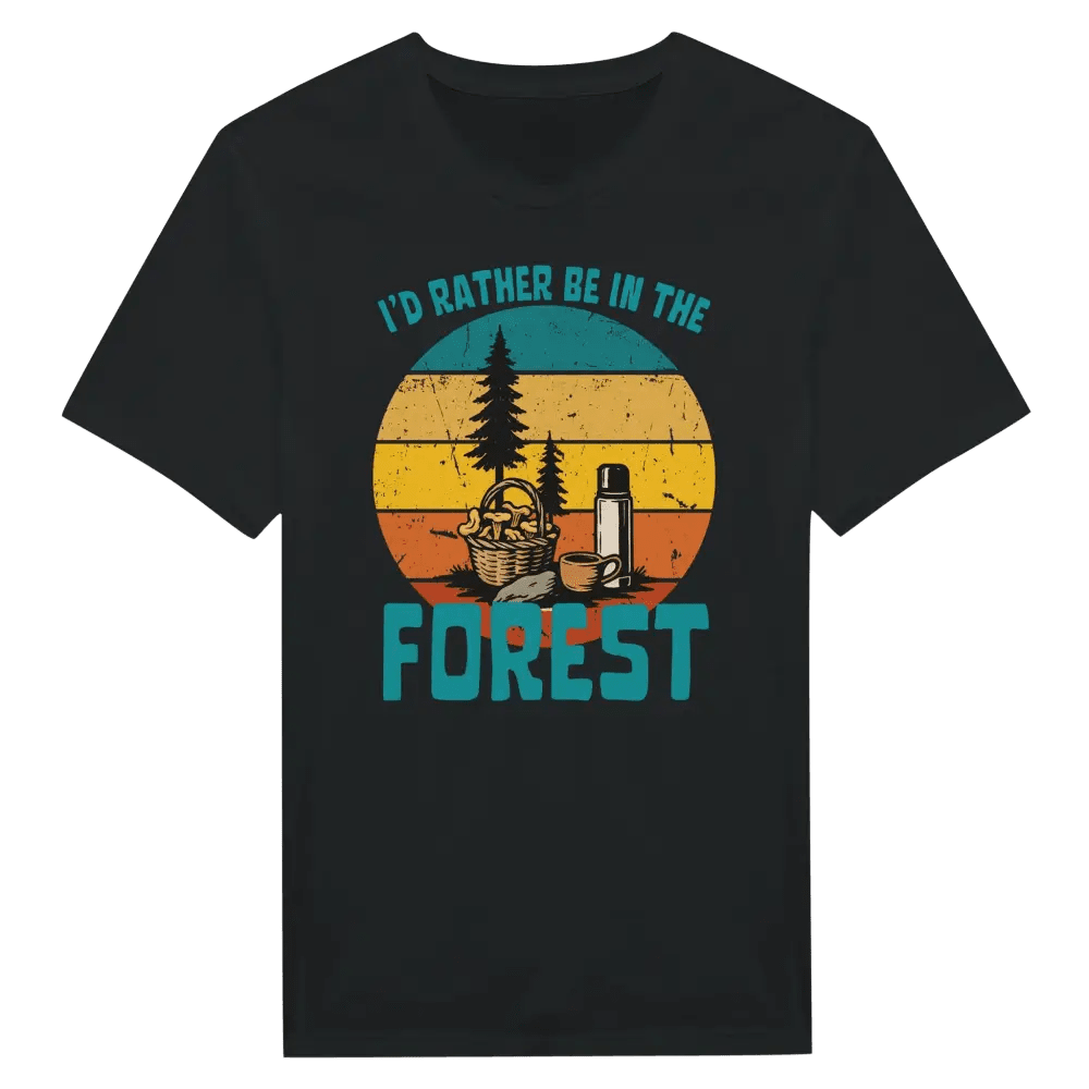 I'd Rather Be In The Forest, Mushrooms - T-shirt - Rather Be In Finland