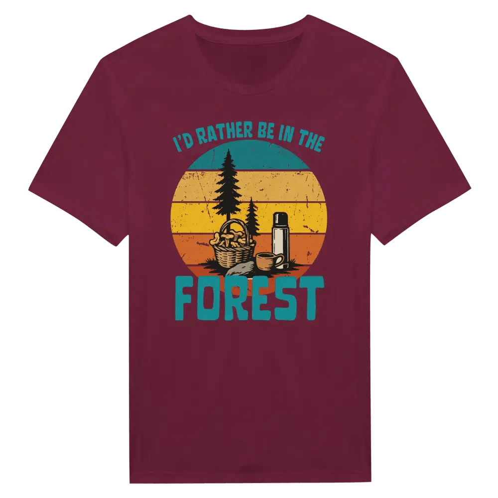 I'd Rather Be In The Forest, Mushrooms - T-shirt - Rather Be In Finland