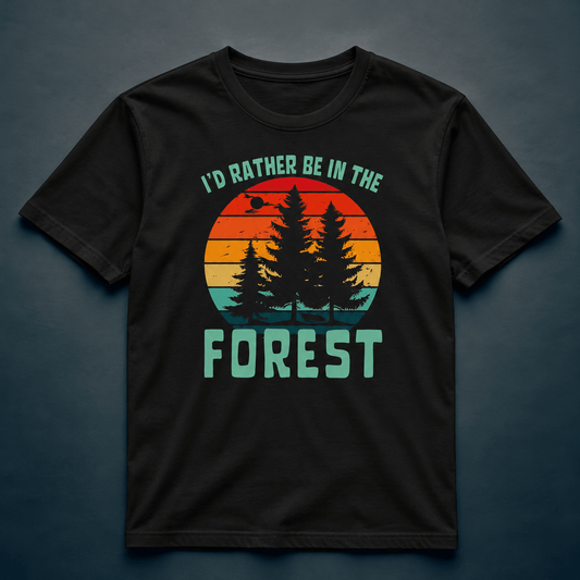 I'd Rather Be In The Forest - T-Shirt - Rather Be In Finland
