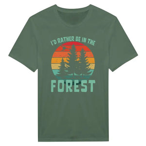 Tuotekuva: t-paita, painatuksena I'd Rather Be In The Forest (Rather Be in Finland)