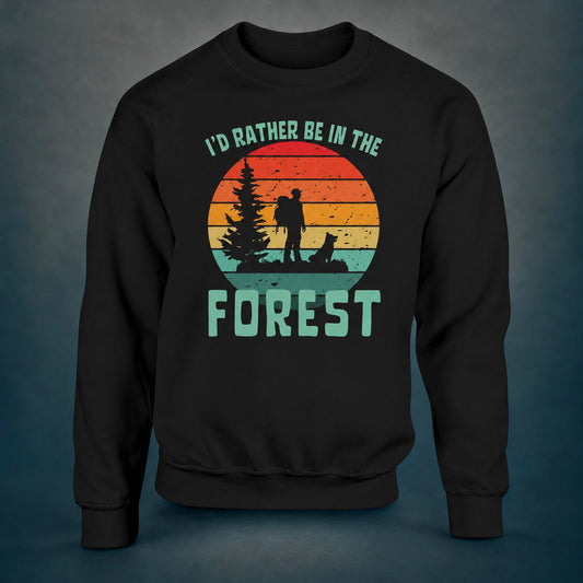 I'd Rather Be In The Forest With A Dog - Sweatshirt - Rather Be In Finland