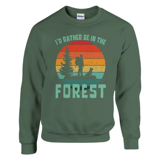 I'd Rather Be In The Forest With A Dog - Sweatsihrt - Rather Be In Finland