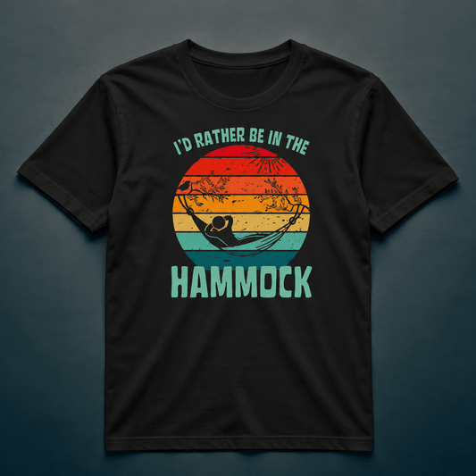 I'd Rather Be In The Hammock 2 - T-Shirt - Rather Be In Finland