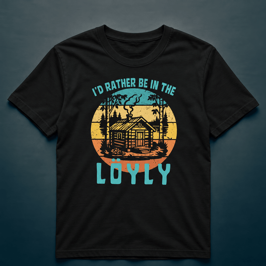 I'd Rather Be In The Löyly 2 - T-shirt - Rather Be In Finland