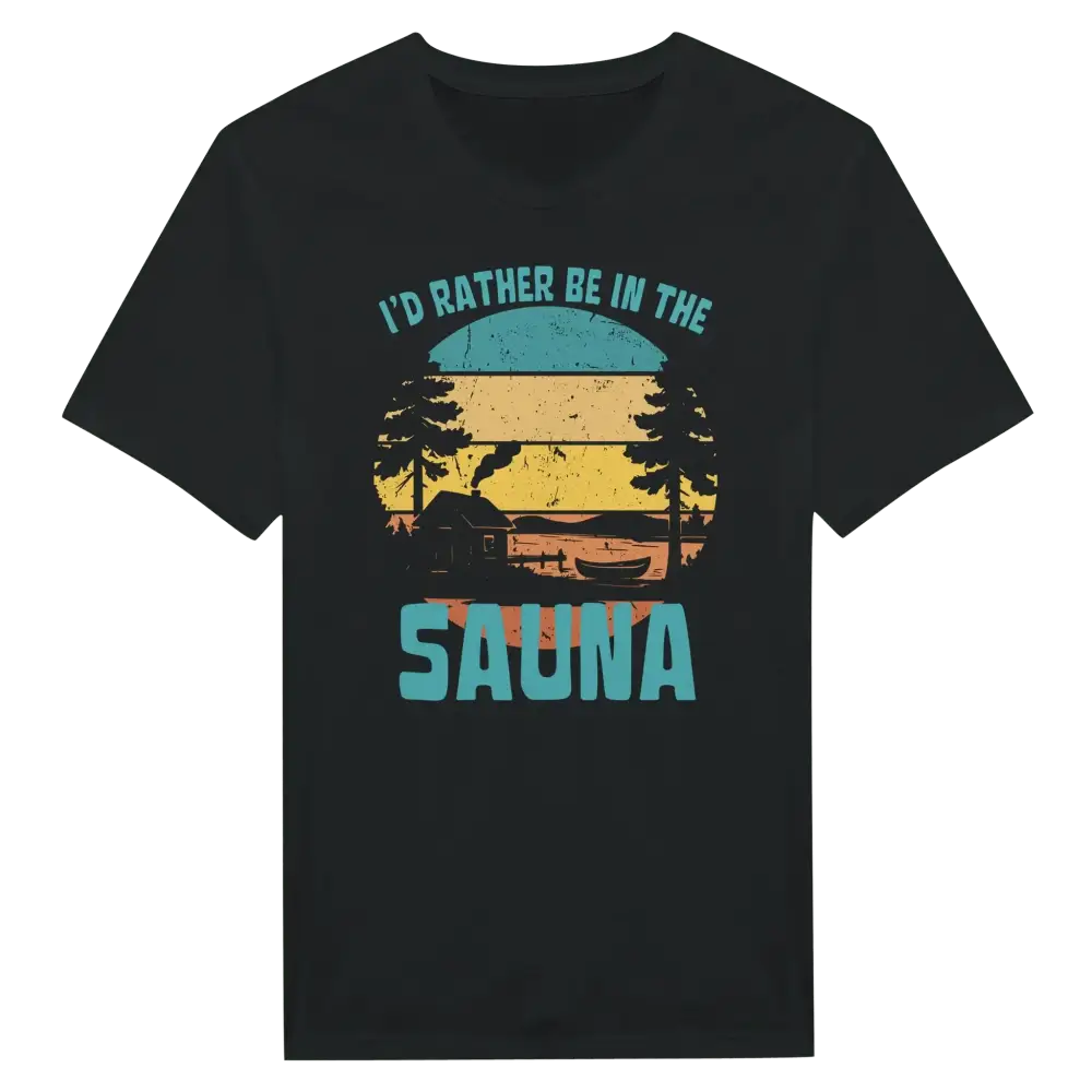 I'd Rather Be In The Sauna By The Lake - T-shirt - Rather Be In Finland