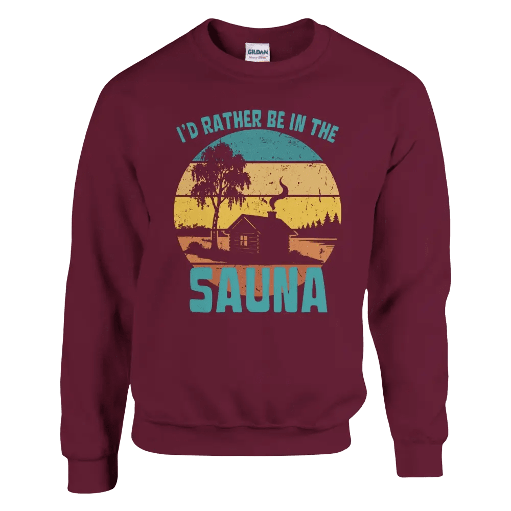 I'd Rather Be In The Sauna Cabin - Sweatshirt - Rather Be In Finland