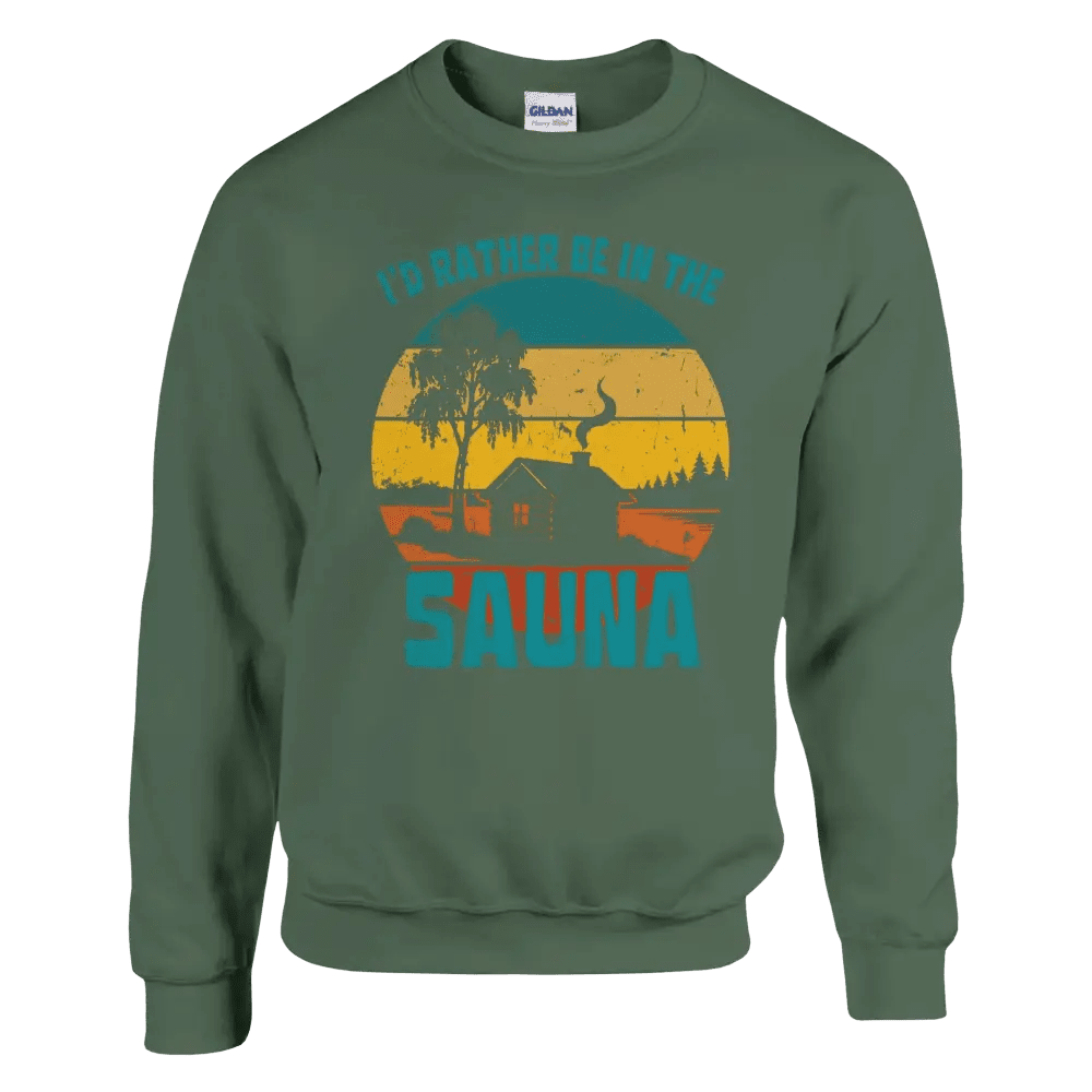 I'd Rather Be In The Sauna Cabin - Sweatshirt - Rather Be In Finland