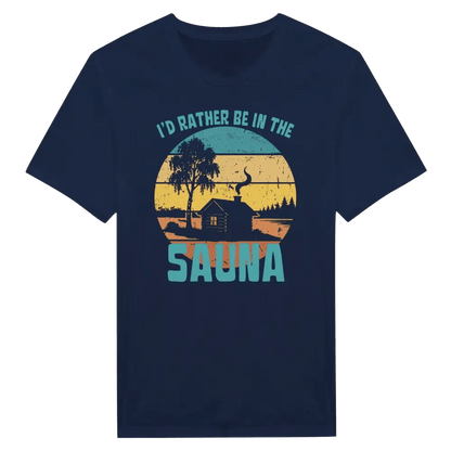 I'd Rather Be In The Sauna Cabin - T-shirt - Rather Be In Finland