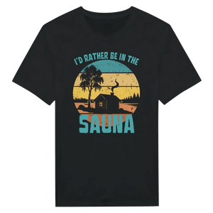 I'd Rather Be In The Sauna Cabin - T-shirt - Rather Be In Finland