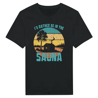 I'd Rather Be In The Sauna Cabin - T-shirt - Rather Be In Finland
