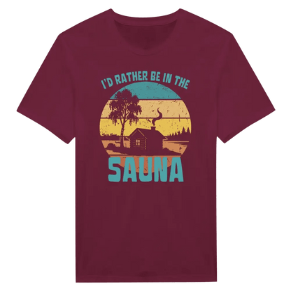 I'd Rather Be In The Sauna Cabin - T-shirt - Rather Be In Finland