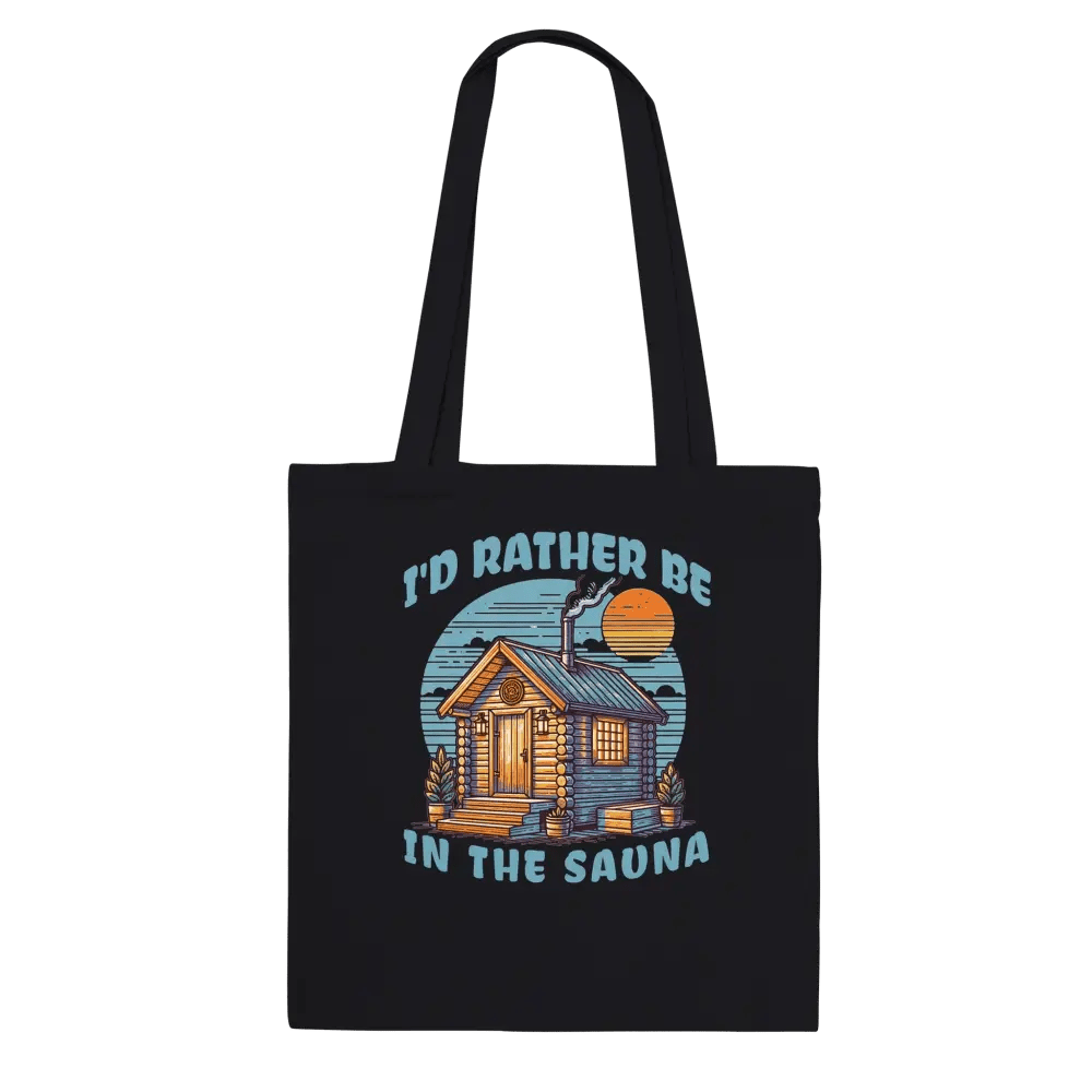 I'd Rather Be In The Sauna - Premium Tote Bag - Rather Be In Finland