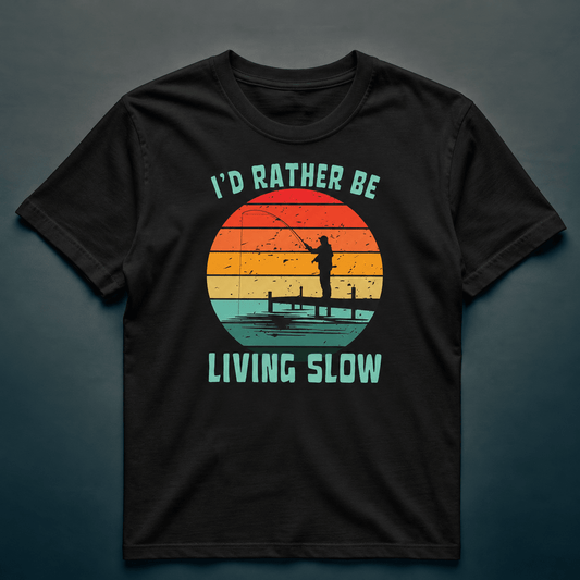 I'd Rather Be Living Slow 2 - T-Shirt - Rather Be In Finland