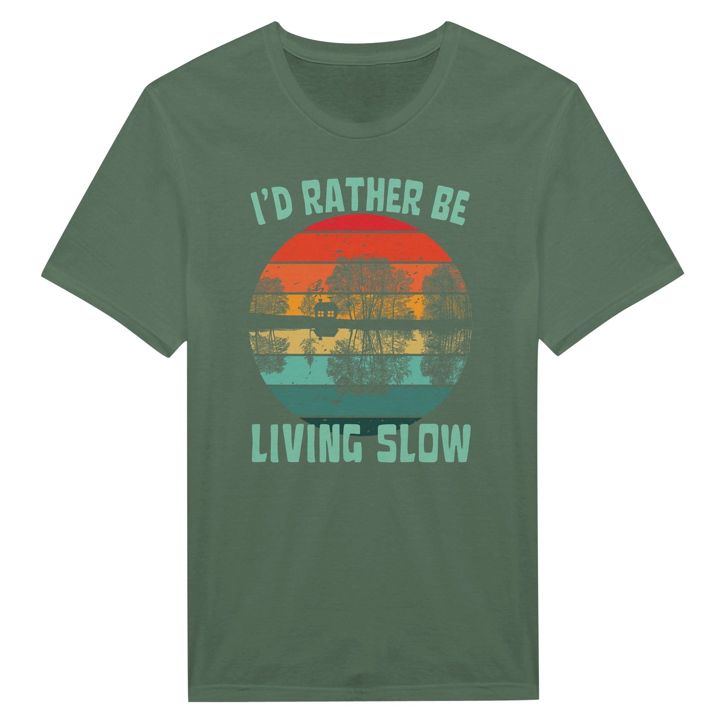 I'd Rather Be Living Slow - T-Shirt - Rather Be In Finland