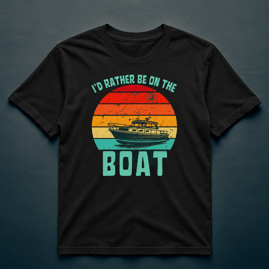 I'd Rather Be On The Boat - T-Shirt - Rather Be In Finland