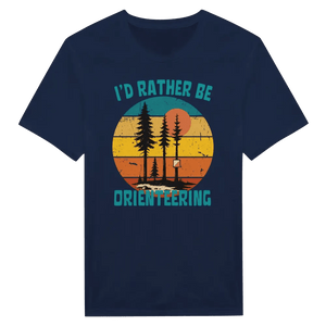 Photo du produit : t-shirt au motif « I'd Rather Be Orienteering » de Rather Be in Finland