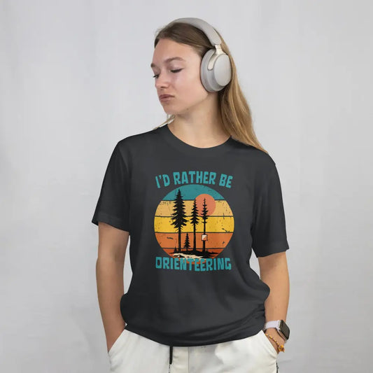 I’d Rather Be Orienteering T shirt Print Material Rather Be In Finland