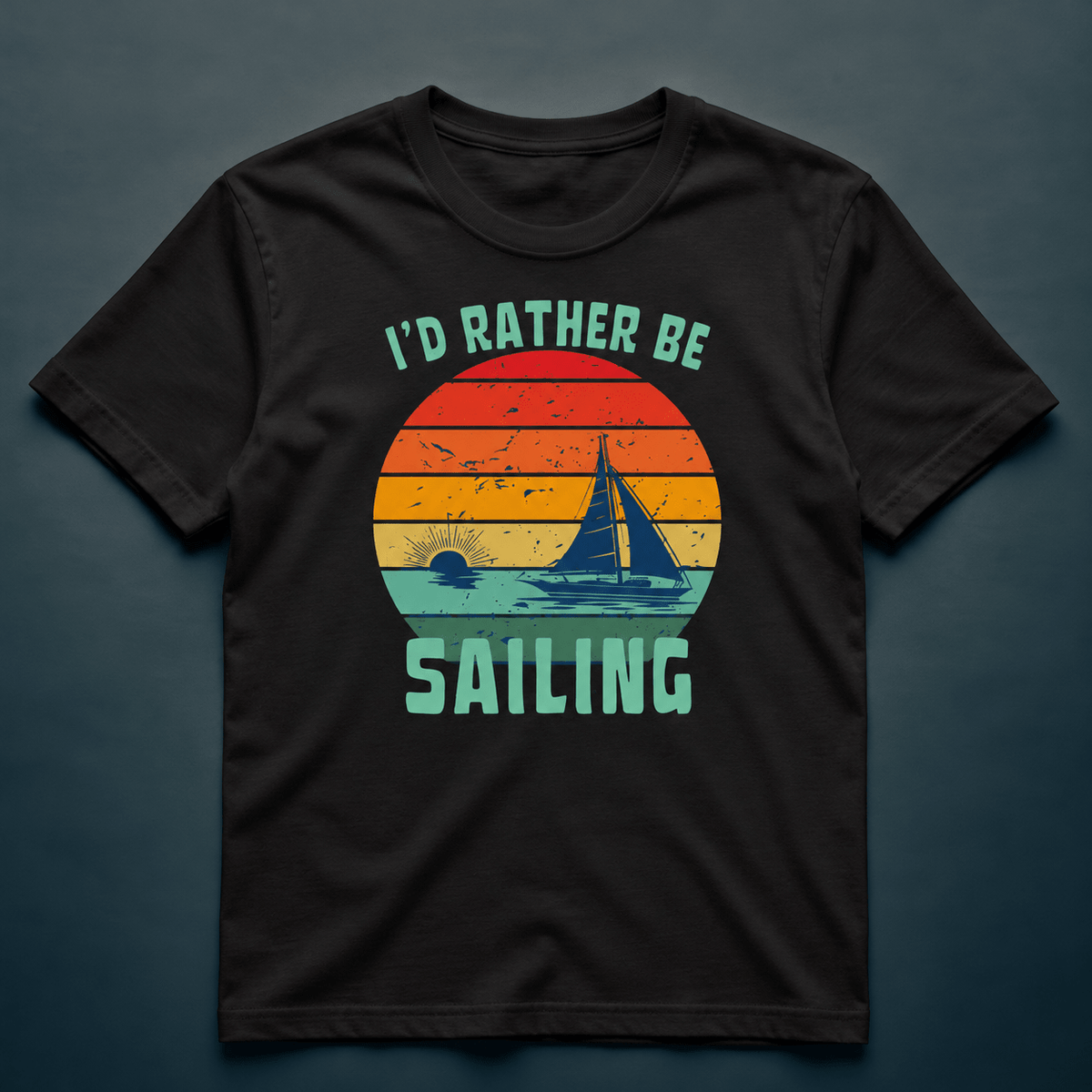 I'd Rather Be Sailing - T-Shirt - Rather Be In Finland