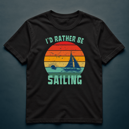 I'd Rather Be Sailing - T-Shirt - Rather Be In Finland