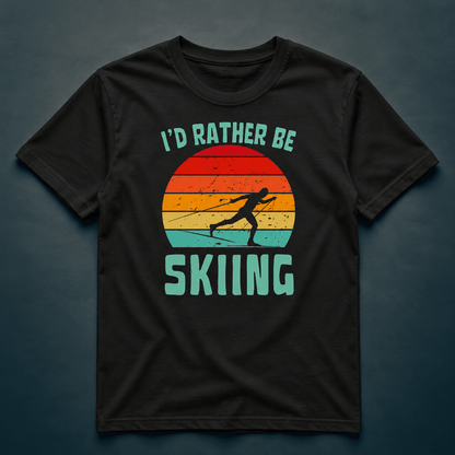 I'd Rather Be Skiing - T-Shirt - Rather Be In Finland