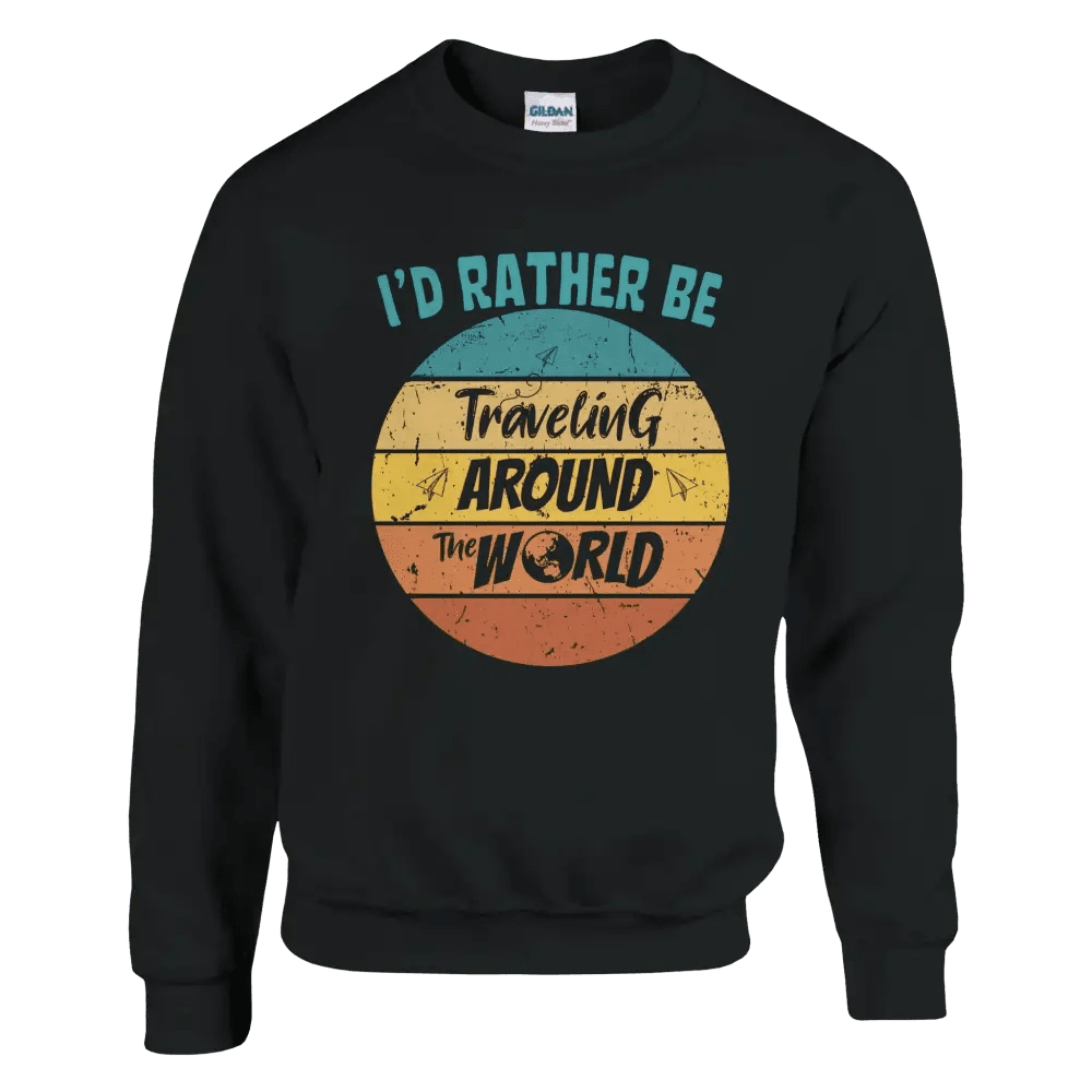 I'd Rather Be Travelling Around The World - Sweatshirt - Rather Be In Finland