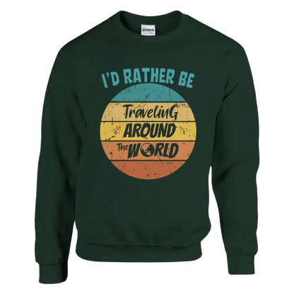 I'd Rather Be Travelling Around The World - Sweatshirt - Rather Be In Finland