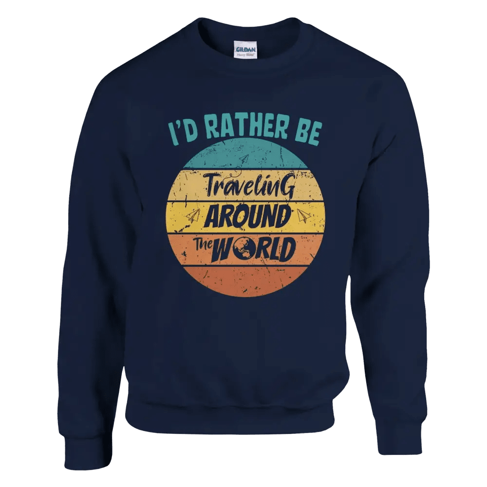 I'd Rather Be Travelling Around The World - Sweatshirt - Rather Be In Finland